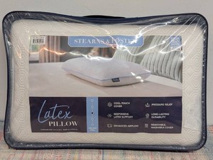 STEARNS & FOSTER LATEX PILLOW STANDARD SIZE 24 x 16 MEDIUM FEEL