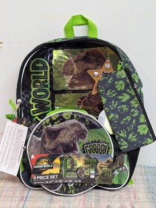 Jurassic World Backpack w Water Bottle