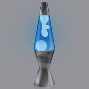 LAVA 14.5 Geometric Monochrome Novelty Table Lamp Modern Decor, Electric Powered, No Assembly, for All Ages