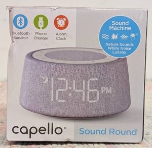 Capello Sound Round with Bluetooth Speaker Table Clock