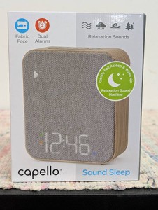 Wood Sound Sleep Alarm Table Clock Gray - Capello