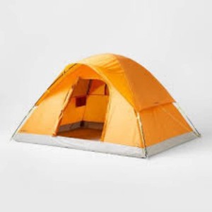 Embark Dome Tent 4-Person Electrical Port Rust 4 Person Camping