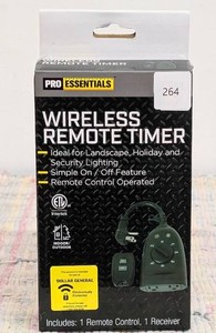 Pro Essentials Wireless Remote Timer Control Landscape Security Holiday