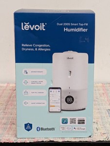 Levoit 200S Dual Smart Top Fill Humidifier Cool Mist, Ultrasonic, No Filter, 25 Hr Run, 100-300 sq. ft.