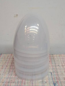 3 Giant Clear Fillable Eggs