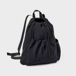 Set of 3 20L Cinch Backpack - All In Motion Black Water Repellent, Softside, Recycled Nylon