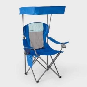 Mesh Canopy Camp Chair Blue Embark Portable Outdoor Seat with UV Protection