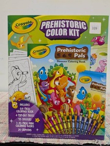 Crayola Prehistoric Color Kit Book Stickers Crayons