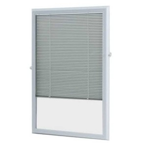 White Cordless Add-On Blinds for Raised Frame Doorglass 23-34 in. Width x 37-34in. Height