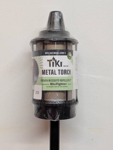 65 Inch Torch Metal Lantern Tan