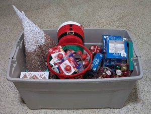 Bulk Lot Brand New Assorted Christmas Decor & Gift Supplies (Variety Tote)