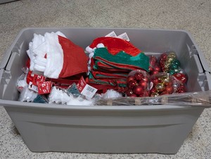 Bulk Lot Brand New Assorted Christmas Decor & Gift Supplies (Variety Tote)