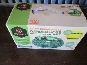 Torelli 40ft Garden Hose with 10-pattern Spray Nozzle