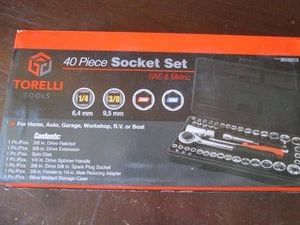 Torelli 40pc SAE and Metric Socket Set