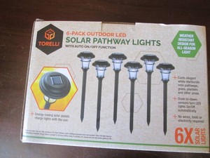 Torelli 6-Pack LED Solar Pathway Marker Lights