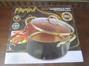 Parini 4.5qt Casserole Pot with Tempered Glass Lid