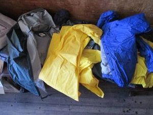 Lot of rain gear