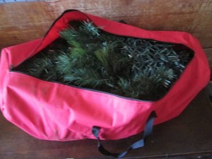 Christmas tree in storage bag