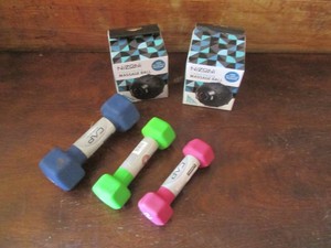 Weights and a massager