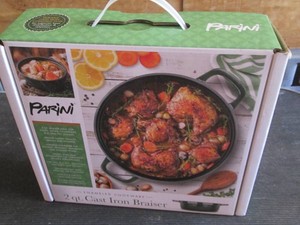 Parini 2 qt cast iron braiser