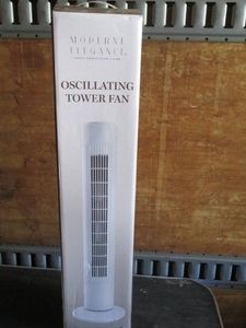 Oscillating tower fan