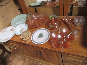 Vintage glassware from around the w...