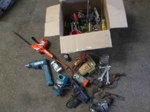 Variety of electric power tools, ha...