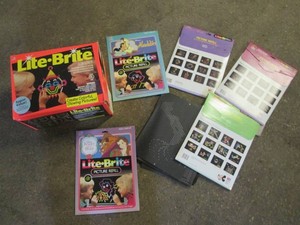Vintage Lite-Brite with a nice sele...