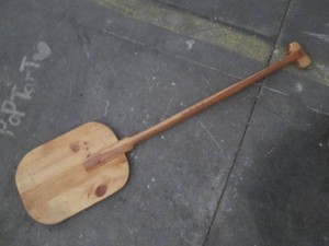 Wood paddle...