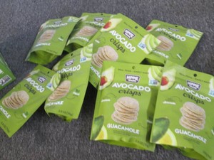 8 Guacomole avacado crisps...