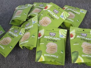 8 Guacomole avacado crisps...