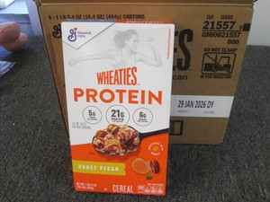 6 Wheaties protein cereal boxes dat...