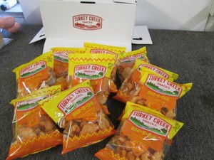 12 2 Oz bags of bar b que fried por...