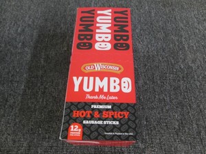 12 Yumbo hot and spicy sausage stic...