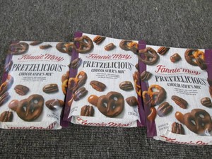 3 Fannie May choclatiers mix pretze...