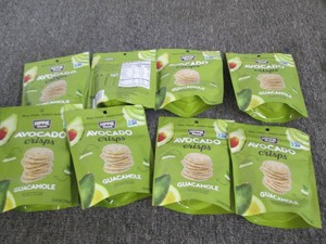 8 Guacomole avacado crisps...