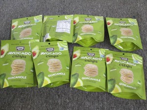 8 Guacomole avacado crisps...