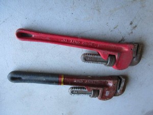 Pipe Wrenches, Two 14
