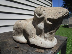 Frog Planter, Solid Cement