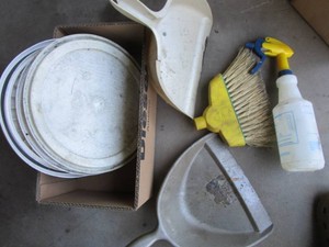 Broom Head, Lids, Spray Bottle