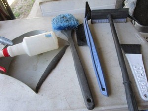 Dust Pan, Brush, Spray Bottle