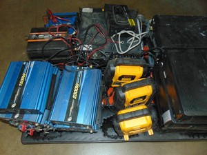 Mixed Battery Chargers Power Inverters and Battery Backups