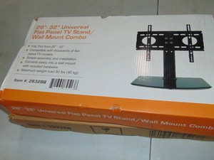 2 Pack Universal TV StandBase  Wall Mount for 26-32 Flat-Screen TVs 2632bb