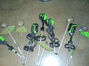 Mixed Lot Store Return Greenworks 80 volt Weed Whips