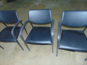 Three Side Chairs Stackable