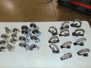 Mixed Lot Tool Chest Caster Cabinet Wheels Some With Brakes