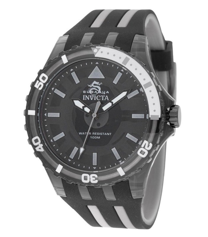 Invicta Subaqua Mens 44mm Black Acrylic Watch, $249 Retail - Brand New Q