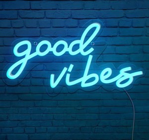Good Vibes LED Wall Light - Brand New