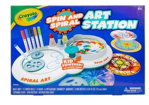 Crayola Spin and Spiral Art Station Craft Kit - Brand New