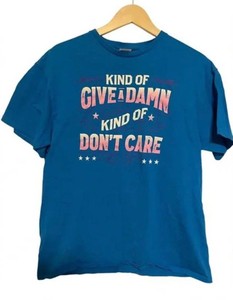 Delta Pro Weight Kind of Give a Damn Kind of Dont Care T-Shirt, Size Adult Medium - Brand New